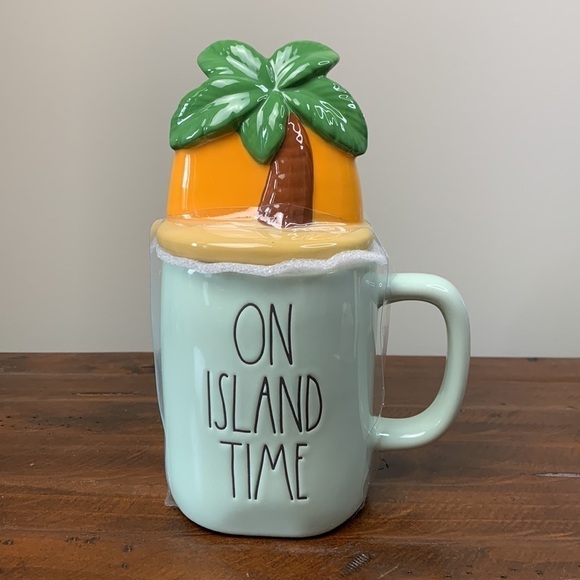 Last 1 • RAE DUNN • “On Island Time” Mug Set - Picture 3 of 13
